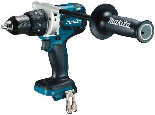 Makita - 18 Volt 1/2" Chuck Pistol Grip Handle Cordless Drill - 0-400 & 0-1500 RPM, Keyless Chuck, Reversible, Lithium-Ion Batteries Not Included - Apex Tool & Supply