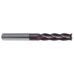 14mm Dia. x 150mm Overall Length 4-Flute Square End Solid Carbide SE End Mill-Round Shank-Center Cut-Firex - Apex Tool & Supply