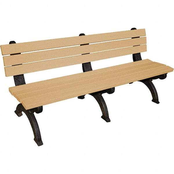Vestil - 6' Long x 29" Wide, Recycled Plastic Bench Seat - Apex Tool & Supply
