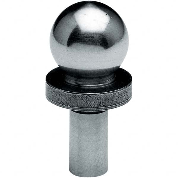 TE-CO - 5/8" Ball Diam, 3/8" Shank Diam, Alloy Steel Inspection Tooling Ball - Apex Tool & Supply