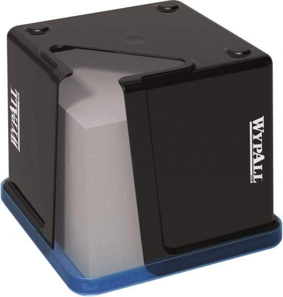 WypAll - Black Plastic Manual Wipe Dispenser - 7-1/2" High x 8-3/4" Wide 8-3/4" Deep, For WypAll X60, X70, X60, L40, L30 & L20, 33560, 44844, 44854, Includes Mounting Hardware - Apex Tool & Supply