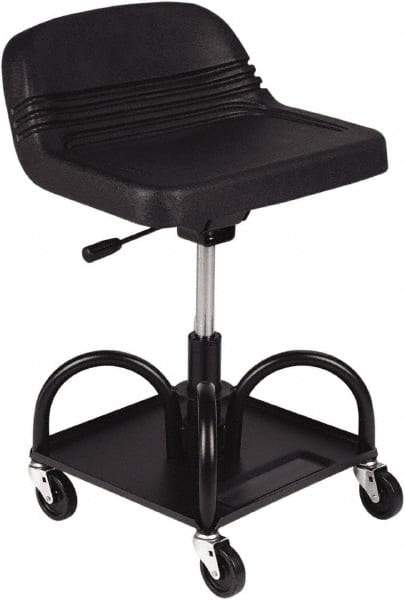 Whiteside - 480 Lb Capacity, 4 Wheel Adjustable Creeper Seat - Steel, 27" High x 15" Wide - Apex Tool & Supply