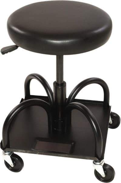 Whiteside - 480 Lb Capacity, 4 Wheel Adjustable Creeper Seat - Steel, 22" High x 15" Wide - Apex Tool & Supply