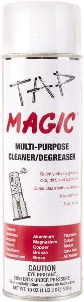 Tap Magic - 20 oz Aerosol Cleaner/Degreaser - Liquid, Pleasant - Apex Tool & Supply