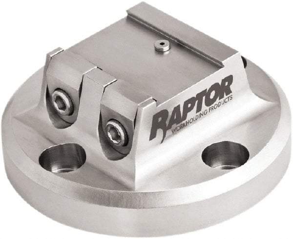 Raptor Workholding - 1-1/2" Jaw Width, 2" High Dovetail Vise - For Use with 4 & 5 Axis Workholding Systems - Apex Tool & Supply