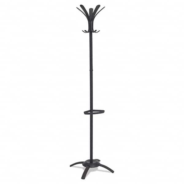 Alba - Coat Racks, Hooks & Shelving Type: Floor Rack Number of Hooks: 10 - Apex Tool & Supply