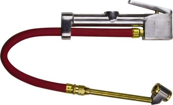 Milton - 160 Max psi Closed Check Aluminum/EPDM Inflator Gauge - Dual Large Bore Chuck, 1/4 FNPT, 10 to 160 psi Pressure Range - Apex Tool & Supply