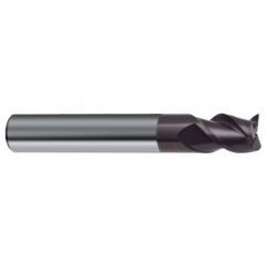 7/16" Dia. - 2-1/2" OAL - 45° Helix Firex Carbide End Mill - 3 FL - Apex Tool & Supply