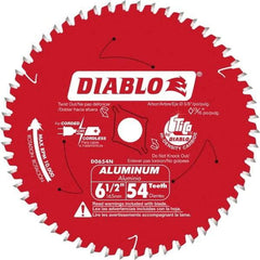 Freud - 6-1/2" Blade Diam, 56 Teeth, Carbide-Tipped Cold Saw Blade - 5/8" Arbor Hole Diam, 0.045" Blade Thickness - Apex Tool & Supply