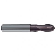 1/8" Dia. - 2" OAL - 2 FL 30 Helix Firex Carbide Ball Nose End Mill - Apex Tool & Supply