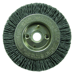 3" Diameter - 1/2 - 3/8" Arbor Hole - Abrasive Nylon Straight Nylox Wheel - Apex Tool & Supply
