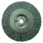 4" Diameter - 1/2 - 3/8" Arbor Hole - Abrasive Nylon Straight Nylox Wheel - Apex Tool & Supply