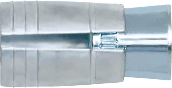 Powers Fasteners - 3/8" Diam, 5/8" Drill, 1-5/16" OAL, Drop-In Concrete Anchor - 304, Zamac 7 Zinc/Stainless Steel, Flange Head, Hammer Drive, 5/8" Thread Length - Apex Tool & Supply
