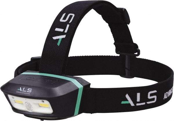 Advanced Lighting Systems - 3 Volt, Black Head Light - 250 Lumens, Rechargeable Battery, LED Lamp - Apex Tool & Supply