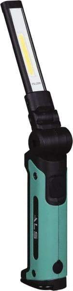 Advanced Lighting Systems - 3 Volt, Black & Turquoise Articulating Work Light - 200 Lumens, Rechargeable Battery, LED Lamp - Apex Tool & Supply