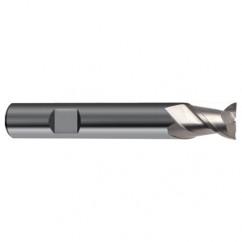3mm Dia. - 50mm OAL - 45° Helix Bright Carbide End Mill - 2 FL - Apex Tool & Supply