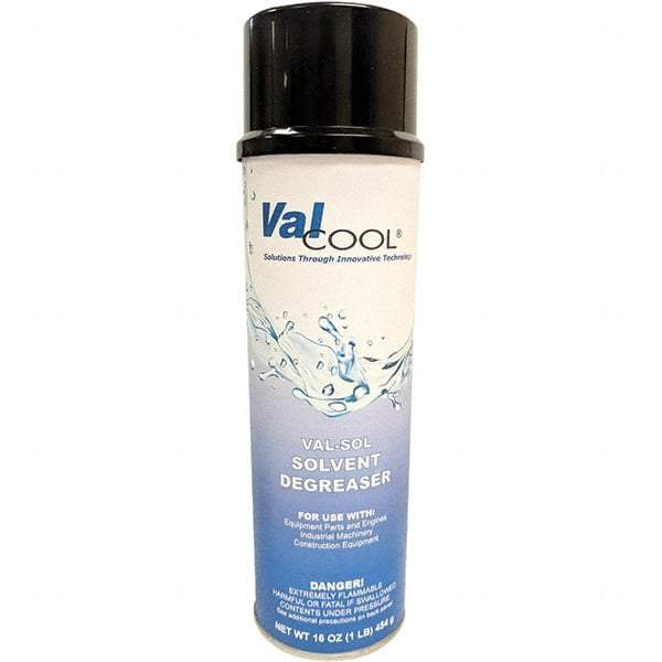 ValCool - 20 oz Can Cleaner/Degreaser - Aerosol, Solvent-Based, Unscented - Apex Tool & Supply