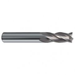 25/64 Dia. x 2-1/2 Overall Length 4-Flute Square End Solid Carbide SE End Mill-Round Shank-Center Cut-Uncoated - Apex Tool & Supply