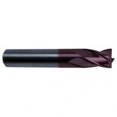 19/64 Dia. x 2-1/2 Overall Length 4-Flute Square End Solid Carbide SE End Mill-Round Shank-Center Cut-Firex - Apex Tool & Supply