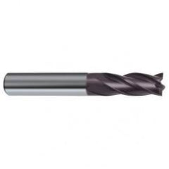 1/2 Dia. x 4-1/2 Overall Length 4-Flute Square End Solid Carbide SE End Mill-Round Shank-Center Cut-Firex - Apex Tool & Supply