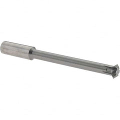 Accupro - 3/8° 3/8" Cut Diam, 1/8" Cut Width, 3/8" Shank, Solid Carbide Double-Angle Cutter - Apex Tool & Supply