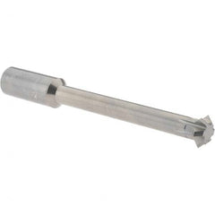 Accupro - 1/2° 1/2" Cut Diam, 0.187" Cut Width, 1/2" Shank, Solid Carbide Double-Angle Cutter - Apex Tool & Supply