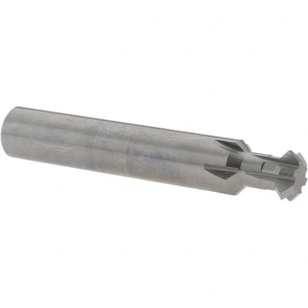 Accupro - 1/2° 1/2" Cut Diam, 0.187" Cut Width, 1/2" Shank, Solid Carbide Double-Angle Cutter - Apex Tool & Supply