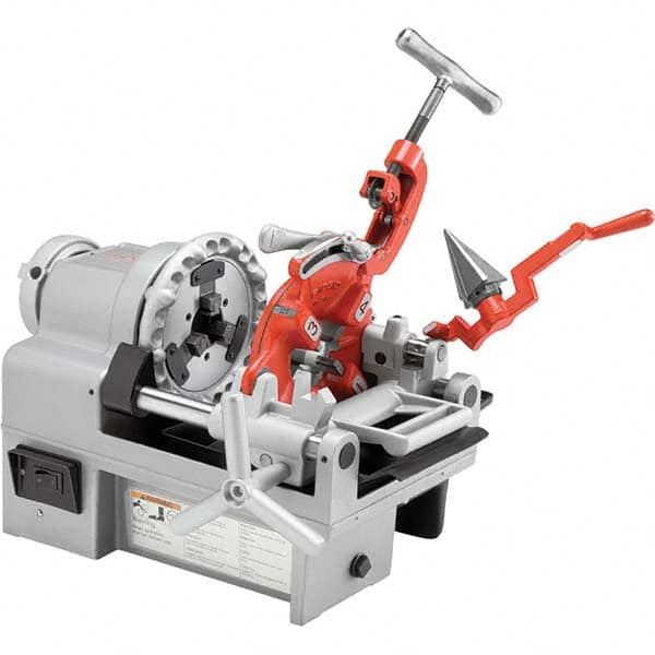 Ridgid - Pipe Threading Machines Maximum Pipe Size Capacity (mm): 37.00 Maximum Pipe Size Capacity (Inch): 1-1/2 - Apex Tool & Supply