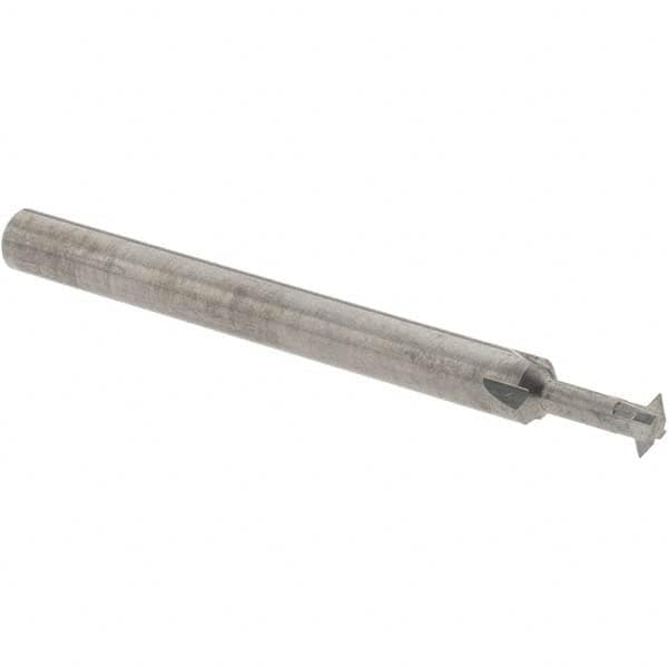 Accupro - 1/8° 1/8" Cut Diam, 0.036" Cut Width, 1/8" Shank, Solid Carbide Double-Angle Cutter - Apex Tool & Supply