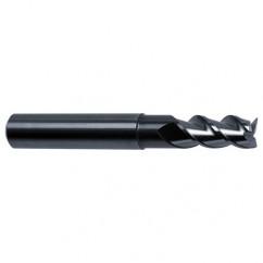 1" Dia. - 4" OAL - 45° Helix Bright Carbide End Mill - 3 FL - Apex Tool & Supply