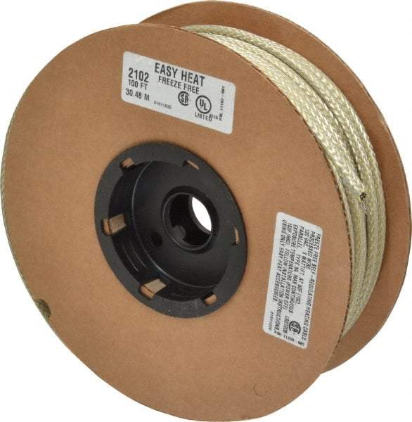 EasyHeat - 100' Long, 120 Input Volt, Easy Heat Self Regulating Residential Heat Protection Cable - 3 Watt - Apex Tool & Supply