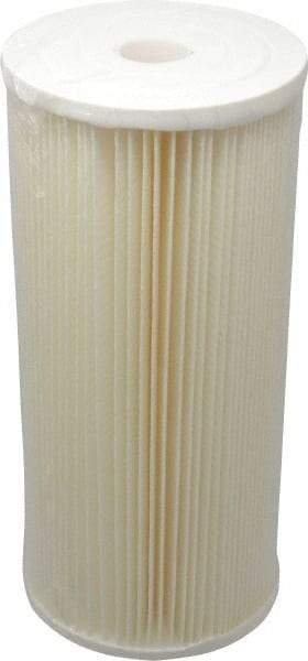 Pentair - 4-1/2" OD, 5µ, Cellulose Polyester Pleated Cartridge Filter - 9-3/4" Long, Reduces Sediments - Apex Tool & Supply