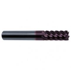 5/8" Dia. - 3-1/2" OAL - 45° Helix Firex Carbide End Mill - 6 FL - Apex Tool & Supply