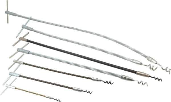 Made in USA - 7 Piece Flexible Shaft Packing Tool Set - Contains 6-1/2, 10-1/2, 15, 18, 22 & 30" Tools - Apex Tool & Supply
