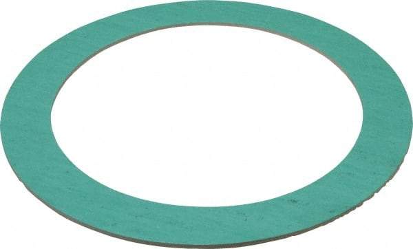 Made in USA - 6" Pipe, 6-5/8" ID x 8-3/4" OD Flange Gasket - Fiberglass/Aramid Fiber, Green/White, 1/8" Thick - Apex Tool & Supply