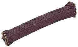 Made in USA - 5/8" x 2-2/5' Spool Length, Graphite Impregnated Aramid Compression Packing - 1,800 Max psi, -50 to 600° F, Gray - Apex Tool & Supply