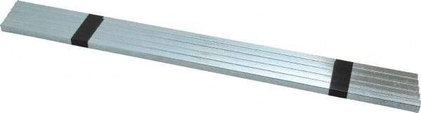 Value Collection - 12" Long x 1/4" High x 1/4" Wide, Zinc-Plated Oversized Key Stock - C1018 Steel - Apex Tool & Supply