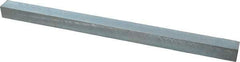 Made in USA - 12" Long x 11/16" High x 11/16" Wide, Zinc-Plated Oversized Key Stock - C1018 Steel - Apex Tool & Supply