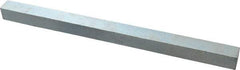 Made in USA - 12" Long x 3/4" High x 3/4" Wide, Zinc-Plated Oversized Key Stock - C1018 Steel - Apex Tool & Supply