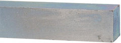 Made in USA - 12" Long x 1" High x 1" Wide, Zinc-Plated Oversized Key Stock - C1018 Steel - Apex Tool & Supply