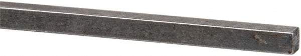 Made in USA - 12" Long x 3/16" High x 3/16" Wide, Over/Undersized Key Stock - 1090/1095 Steel - Apex Tool & Supply