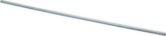 Made in USA - 12" Long, Zinc-Plated Step Key Stock for Shafts - C1018 Steel - Apex Tool & Supply