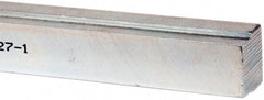 Made in USA - 12" Long, Zinc-Plated Step Key Stock for Shafts - C1018 Steel - Apex Tool & Supply