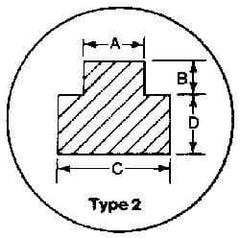 Made in USA - 12" Long, Zinc-Plated Step Key Stock for Gears - C1018 Steel - Apex Tool & Supply