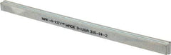 Made in USA - 12" Long, Zinc-Plated Step Key Stock for Gears - C1018 Steel - Apex Tool & Supply