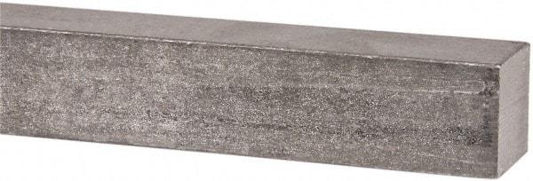Made in USA - 12" Long x 1" High x 1" Wide, Undersized Key Stock - 18-8 Stainless Steel - Apex Tool & Supply