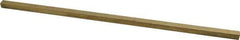 Made in USA - 12" Long x 5/16" High x 5/16" Wide, Over/Undersized Key Stock - Alloy 360 Brass - Apex Tool & Supply