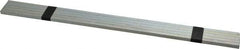 Made in USA - 12" Long, Zinc-Plated Oversized Key Stock - C1045 Steel - Apex Tool & Supply