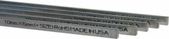 Made in USA - 12" Long, Zinc-Plated Oversized Key Stock - C1045 Steel - Apex Tool & Supply