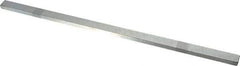 Made in USA - 12" Long, Zinc-Plated Oversized Key Stock - C1045 Steel - Apex Tool & Supply